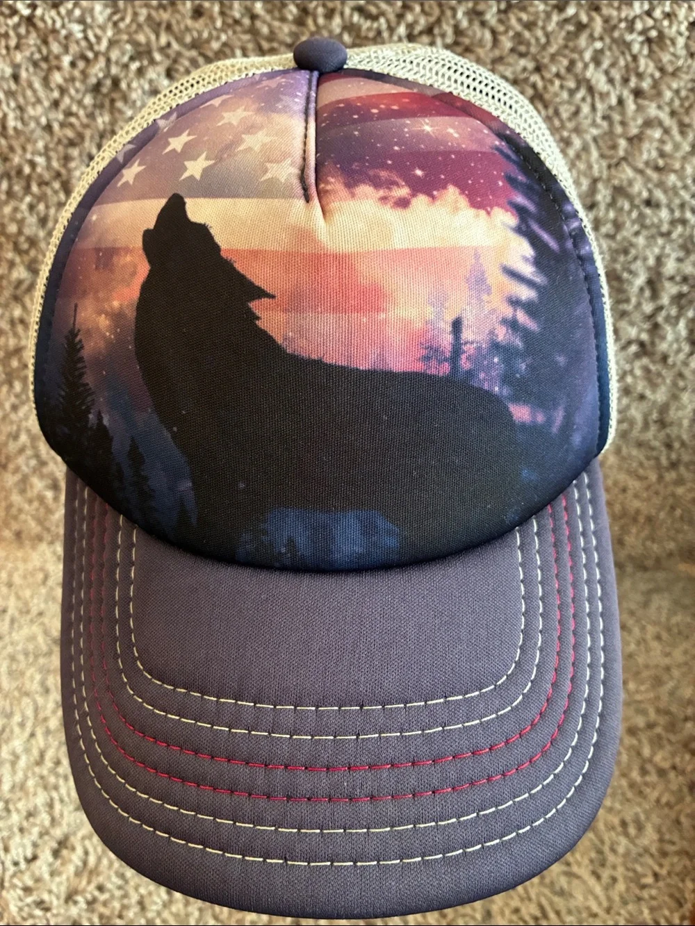 The Mountain Navy Patriotic Howl SnapBack Trucker Cap